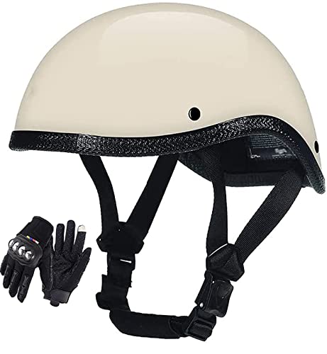 Mezzo Casco per Moto, Casco Retro Aperto in Stile