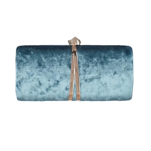 Tasysain Women Velvet Envelope Evening Clutch Metal Designed Crossbody Bags