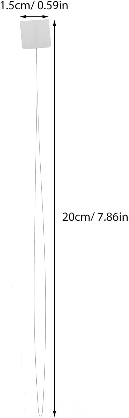 Lurrose 30pcs Long Needle Threaders Sewing Needle Tool with Adhesive Handle 20cm Yarn Threading Device for Hand Sewing Quilting and Cross Stitch