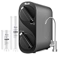 Bevilt RO Water Filtration System,???????????? GPD Fast Flow, Tankless,Reduces TDS,2:1 Pure to Drain RO Filters Long Life Used for 48-60 Months,LED Purifier, Smart Faucet