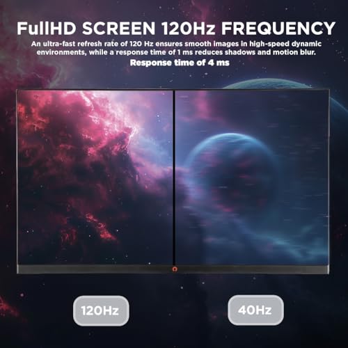 Konix Gaming-Monitor Nebula 24“ PC, PS5, Switch 2, Xbox - Full HD-Auflösung 1.080 px - 120 Hz - 4 ms - FreeSync - HDMI 2.0 - DisplayPort - IPS-Panel