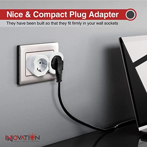 3pcs European To Uk Plug Adaptor, 2 Pin To 3 Pin Eu To Uk adapter , White Uk Plug Adaptor .