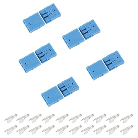 micrl 10PCS Lockable 45 Amp 10-14 Gauge Battery Quick Connect, Mini Lockable Shockproof Plug for Power Supply, Car Air Conditioner, RC Model Cover
