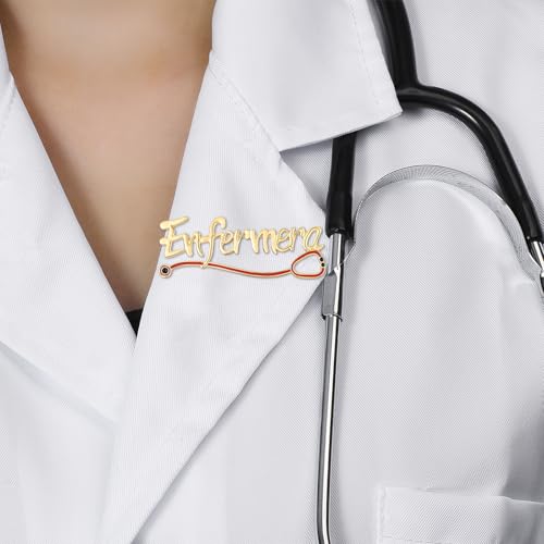 Image of Doctor Nurse Cartoon Pin,Medical Enamel Brooch Jewelry for Nursing Student Backpack Lapel Badge Gifts