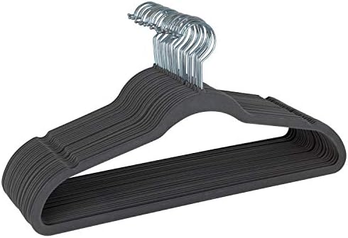 Simplify Slim Velvet Clothes Hangers | 25 Pack | Non-Slip | Shirt...