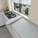 QQLADY Peel and Stick Vinyl Wallpaper Matte Black Gray White Removable Thick Contact Paper for Walls Kitchens Countertops Cabinets