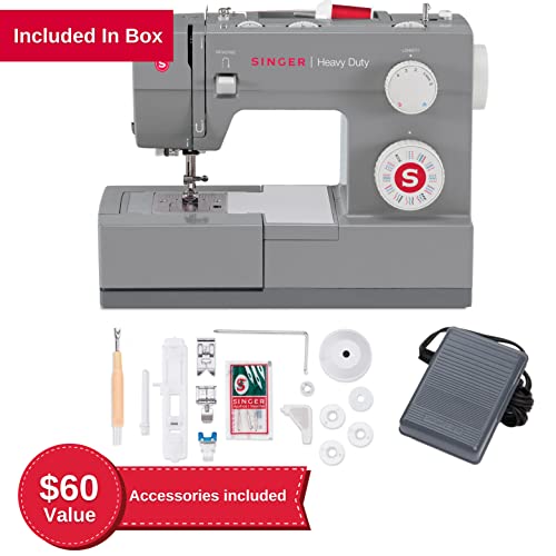 SINGER Heavy Duty Sewing Machine With Included Accessory Kit, 110 Stitch Applications 4432, Perfect...