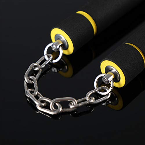 DAILYLIFE Foam Nunchakus, Foam Training Nunchucks for Beginner and Kids, Start Training Today to The Become Martial Artist You Always Want to Be, Classic Black and Yellow, 1 Pack