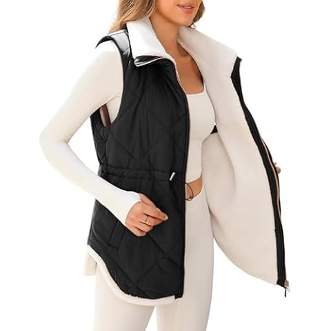 ANHATUIV Women's Fleece Lined Gilet Cover