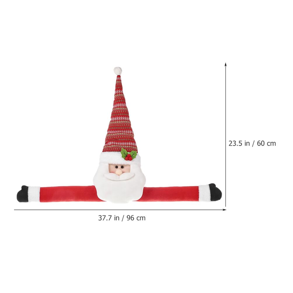 ibasenice Décoration de Sapin de Noël Père Noël Enlacé Cimier de Sapin Intérieur