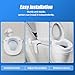 Raised Toilet Seat with Lid for Elderly, 6