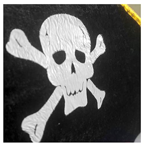 Chapéu de Pirata Luxo em Veludo