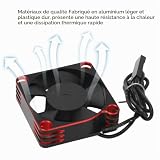 Brrnoo ventilateur moteur RC rouge en aluminium 15 000 tr/min photo 2