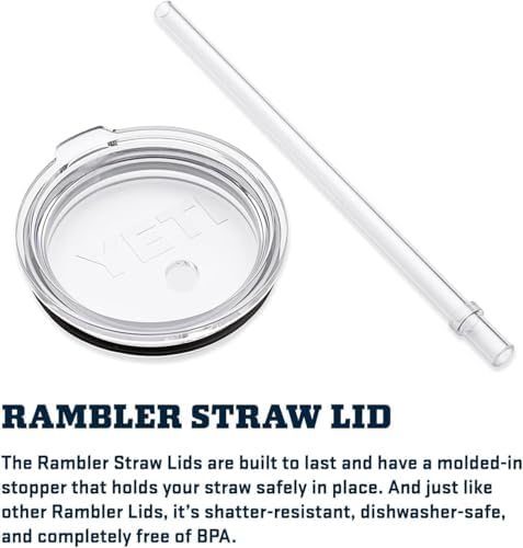 YETI Rambler 35 oz Straw Mug, Vacuum Insulated, Stainless Steel, Moon Dust — view 7