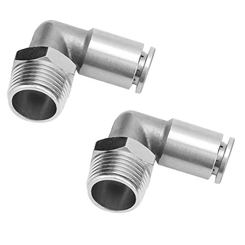 Alupre 2 pezzi connettore rapido pneumatico da 8