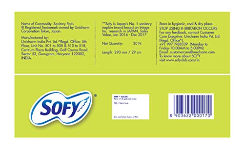 Sofy Antibacteria Extra Long Pads - 30 Count