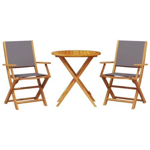 vidaXL Lot de 3 tabourets de bar réglables pour îlot de cuisine