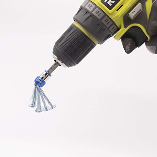 1 Magnetic Screw Lock Sleeve And Double Head Phillips Ph2 Screwdriver Bit. Accepts All 1/4" Screwdriver & Impact Bits. Precision Cnc Machined S2 Steel & Aluminum. Strong Neodymium Magnet Rings #TOP4