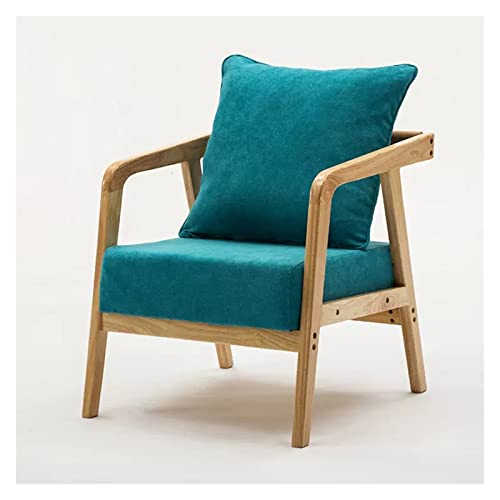 Sillón,Silla De Ocio Salón De Lectura De Tela Individual con Estructura Y Pies De Madera,Moderno para Sala De Estar Dormitorio Estudio,Fácil Montaje