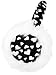 Simplicity Thermal Insulated Faux Fur Heart Patterned Winter Ear Warmers, Black