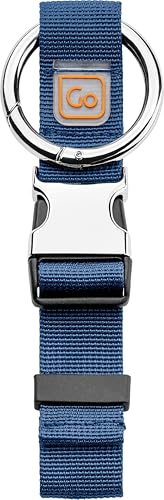 Image of Go Travel Carry Clip, Easy Attachment to Luggage, Blue | Carabiner Clip for Carrying Jackets, Umbrellas, and Shopping Bags, Spring-Loaded Design, Travel Essentials