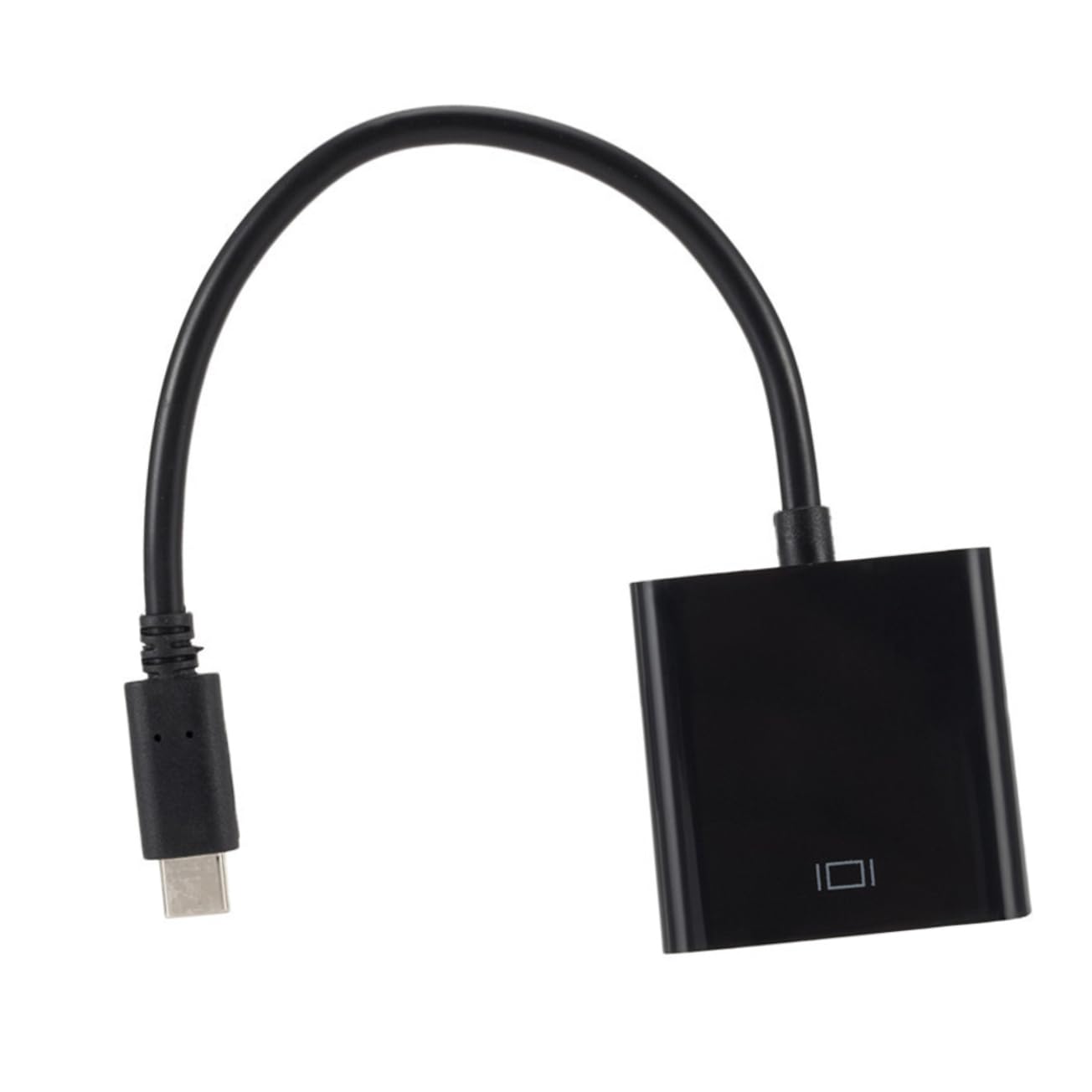 CONGARTENO to Vga Adapter Cable Full Video Converter for Tv Projector Monitor Black Compatible with Laptops Durable Reliable Connection