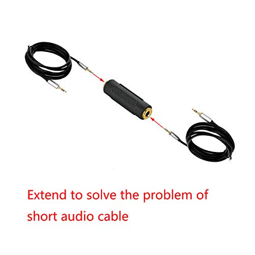 Saisn 3.5Mm Stereo Jack To 3.5Mm Stereo Jack Adapter Connectors Stereo Coupler Female To Female Gold Plated (Pack Of 3) #TOP2