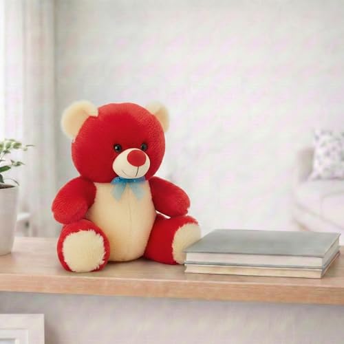 Image of Tabitha Stuffed Toys-Ultra Soft Plush Toy for Kids | Birthday Gifts for Kids and Girls | (30 Cm Red Teddy)