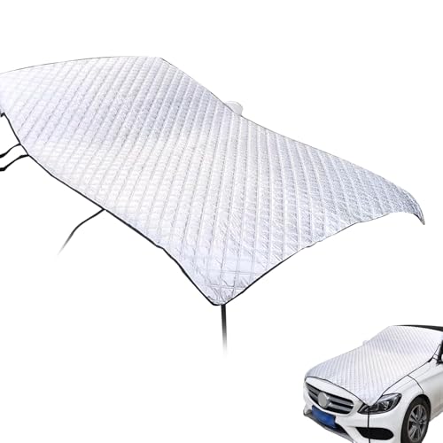 Shakas Car Half Car Cover Sunshade, Sunscreen Heat Insulation Thickened Wind Resistant Front...