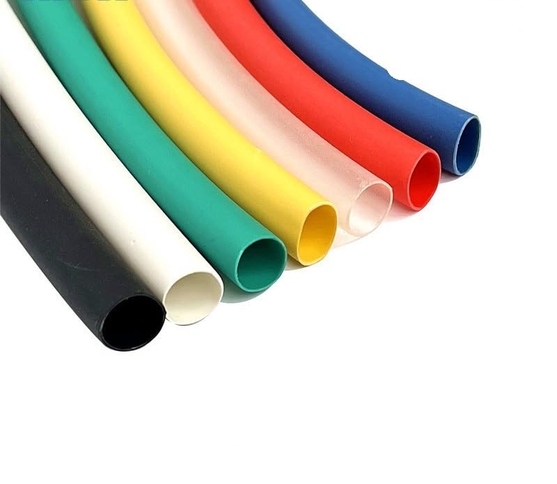 Kabelschlauch,Kabelschutz,Kabelschutzschlauch 2:1 Schrumpfschlauch 1 Meter Schrumpfschlauch Verbinder Wickeldraht Reparaturschlauch Kabelhülse (Color : real red, Size : 40 mm)