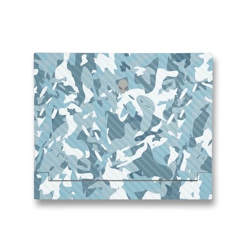 Image of MightySkins Carbon Fiber Skin Compatible with Alienware X14 R2 (2023) Full Wrap Kit - Arctic Camouflage | Protective, Durable Textured Carbon Fiber Finish | Easy to Apply | Made in The USA