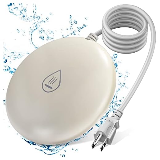 YaNovate Bird Bath Heater for Outdoors in Winter, 2022 Birdbath Deicer 70 Watts Pond De-icer Full-Covered Aluminum Water Heated Thermostatically Controlled with Auto Shut Off Function for Patio Yard