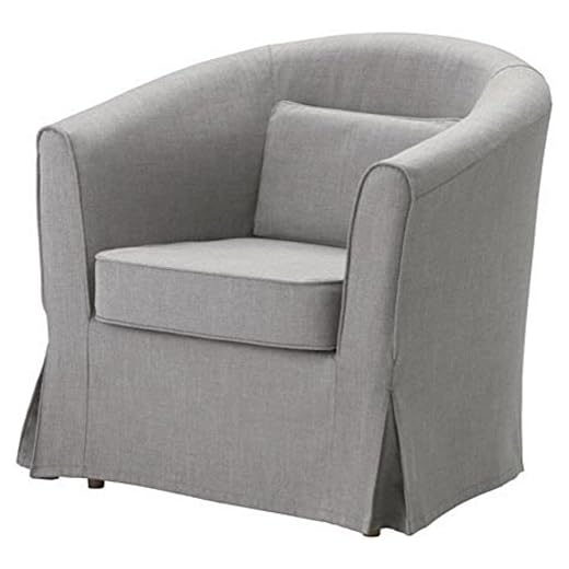 Easyfit Endast överdrag! Soffan ingår inte! Ektorp Tullsta stolskydd ersättning är specialgjort för Ikea Tullsta skydd, fåtölj soffa överdrag (ljusgrå)