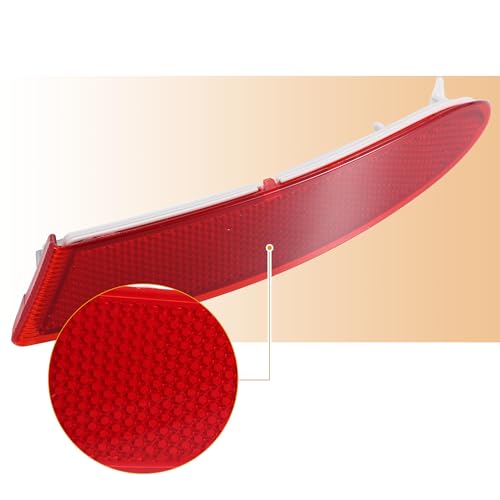 Image of X AUTOHAUX Rear Right Bumper Reflector Light Cover for BMW X3 F25 2010-2017 W /m Sport Package 63147217316 Red