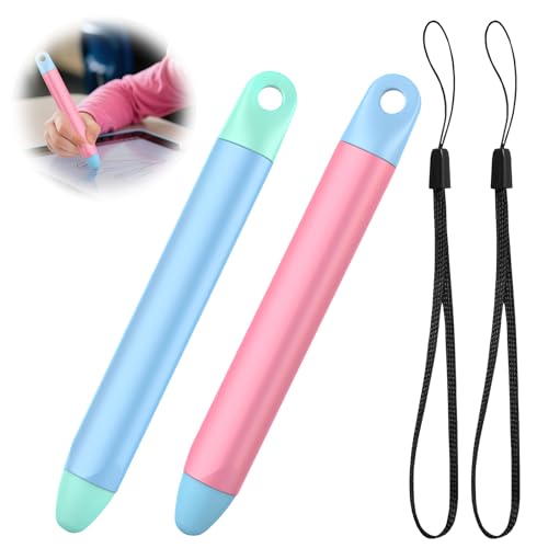 2 Stylets pour Enfants pour Écran Tactile, Stylet Capacitif pour Tablette Smartphone Appareil Éducatif, Crayon Tactile pour Kids Tablette Dessin Écriture Apprentissage