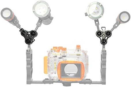 Details about &nbsp;Diving Lights Clamp Underwater 3 Holes for φ25mm Ball Light Arm System