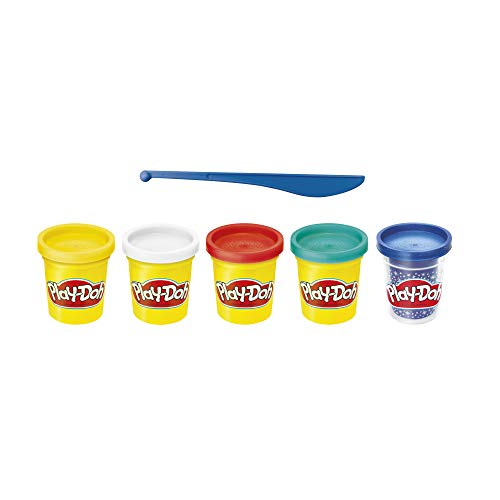 Pâte à modeler Play-Doh Célébration Saphir avec 5 pots colorés dès 3 ans