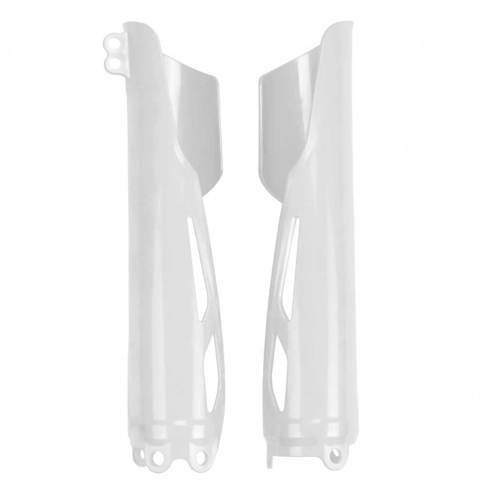 UFO Plast Gabelprotektor Gabelschutz – Fork Guards, passend für Honda CRF 250/450 RX 19-23, Vorbauschutz Weiß