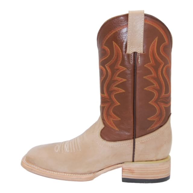 Men's Genuine Leather Western Boot Square Toe Cowboy Boot3