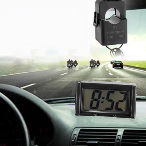 image for Sndperiexam 1 Pc Black Mini Car Clock, Digital Clock for Car Dashboard