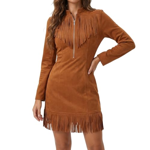 Robe moulante western confortable pour affiner votre silhouette