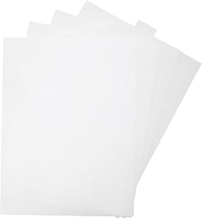 Pocoxll 4 Pieces Plastic Mesh Canvas Sheets, 14 Count Plastic Mesh Sheets, 8 by 11-Inch(Clear White)