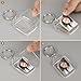 Kurtzy 100pcs Photo Keyring - 45mm X 35mm Photo Keyrings - Blank Keyrings for Photos - Translucent Clear Acrylic Key Rings with Split Ring - Double Sided Keyring Multipack