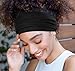 Huachi Wide Headbands: Boho Elastic Non-Slip Thick Stretchy Headbands for Women's Workout, Running, and Active Wear