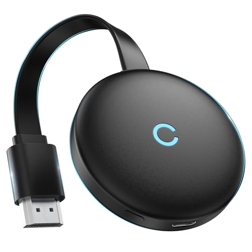 Wireless HDMI Adapter,2.4/5 GHz Wireless HDMI Dongle,MpioLife 4K Full HD Miracast HiFi HDMI Dongle Kompatibel mit/Smartphone/Laptop/PC/Monitor/TV Unterstützt Miracast/DLNA/Airplay