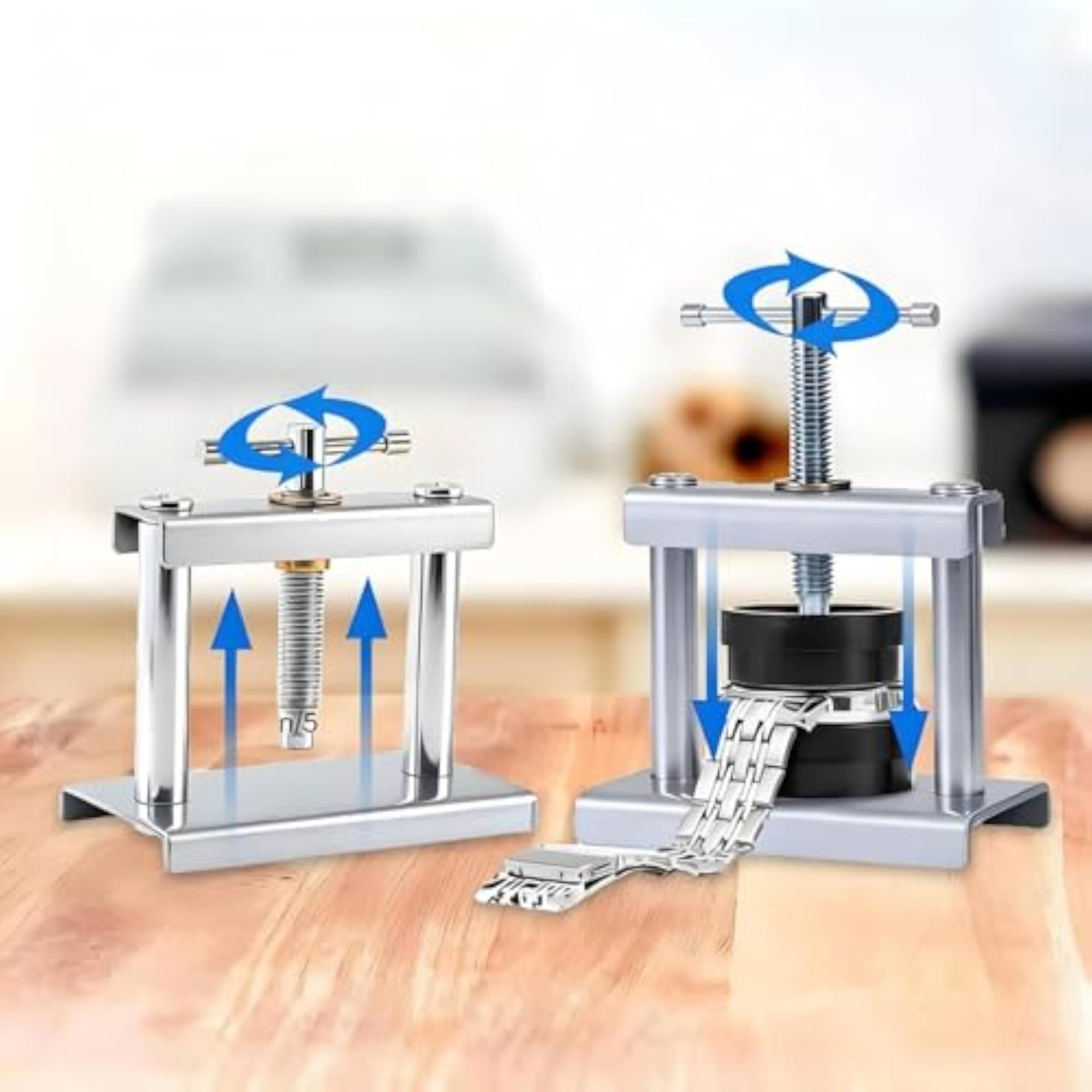 Vertical Pressure Watch Case Press Tool for Watchmakers