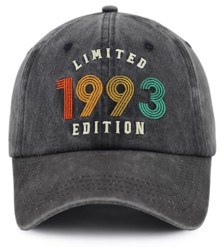 Fxbwhtey 31 Birthday Decorations for Women Men Limited 1993 Edition Hats Birthday Gifts for Son Daughter Turning 31 Years Old Party Supplies Baseball Caps