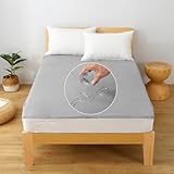 防水シーツ おねしょシーツ アンダー フラットシングル セミダブル クイーン ファミリーサイズ ベビー 介護 おむつ替え マットレス ペットシーツ 寝汗 嘔吐 防水シート 敷きパッドタイプ (グレー, セミダブル・120*205cm)