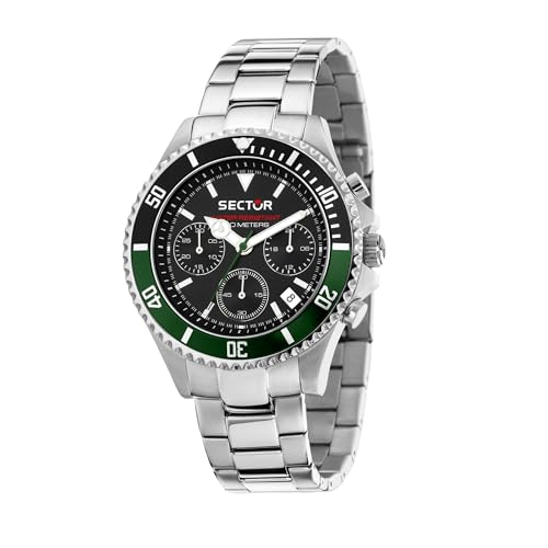 Sector No Limits Orologio Analogico al Quarzo Uomo con Cinturino in Acciaio Inossidabile 8056783168538