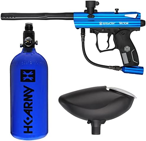 Action Village Kingman Spyder Victor Entry Paintball Gun Package Kit (Gloss Blue)